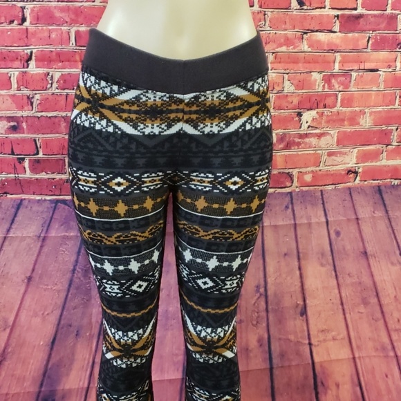 Free people Fair isle Nordic Print Womens Leggings  size M - Picture 4 of 9